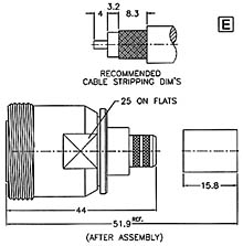 7166111A1-ATS-214U-50 - RF connectors