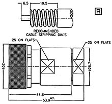 7161141A1-N NTS-1 2A-50 - RF connectors