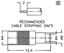 MMCX6181A1-3GT30G-.085-50 - RF connectors