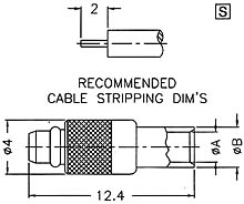 MMCX1181A1-3GT30G-.085-50 - RF connectors