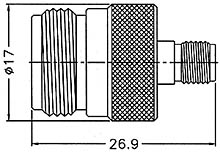 NM-RSMAF1-NT3G-50 - N Plug To SMA Jack Adapter　 - Raison Enterprise Co., Ltd.