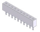 KF7-XXGXXX060S1XX - Female Header Pitch=2.0 Single Row Straight H=4.3 - Kendu Technology Co., Ltd.