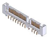 S2-XXF122XXXS1XX - SATA 7+15P PITCH=1.27mm STRAIGHT ANGLE MALE DIP TYPE - Kendu Technology Co., Ltd.