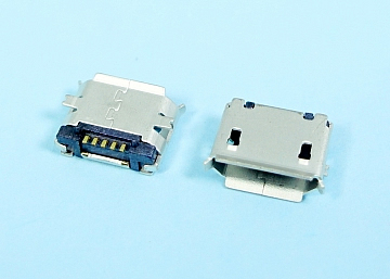 LMCUB-22TBH051123LXX - MICRO USB B TYPE 5Pin Female SMT, With Post - LAI HENG TECHNOLOGY LTD.