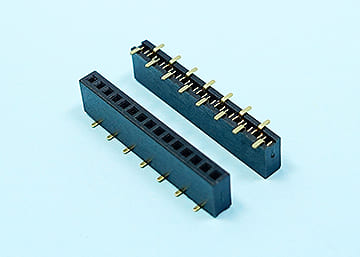 LPCB127BTG X-3.7-1xXX XT - 1.27mm Female Header H:4.3 W:2.2 SMT Type Single Row - LAI HENG TECHNOLOGY LTD.