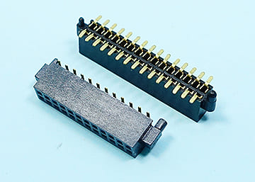 LPCB127BTG X - 5 - 2xXX-SP - 1.27mm Female Pin Header H:4.3 W:3.0 SMT Dual Row With Size Positioning Columns - LAI HENG TECHNOLOGY LTD.