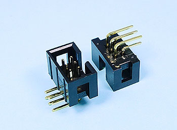 LBH254R-XX - 2.54  mm Pitch Box H:9.1 Header Right Angle Type - LAI HENG TECHNOLOGY LTD.