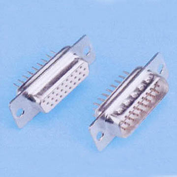 3227 D-SUB HIGH DENSITY CONNECTOR 180° DIP P.C.B TYPE