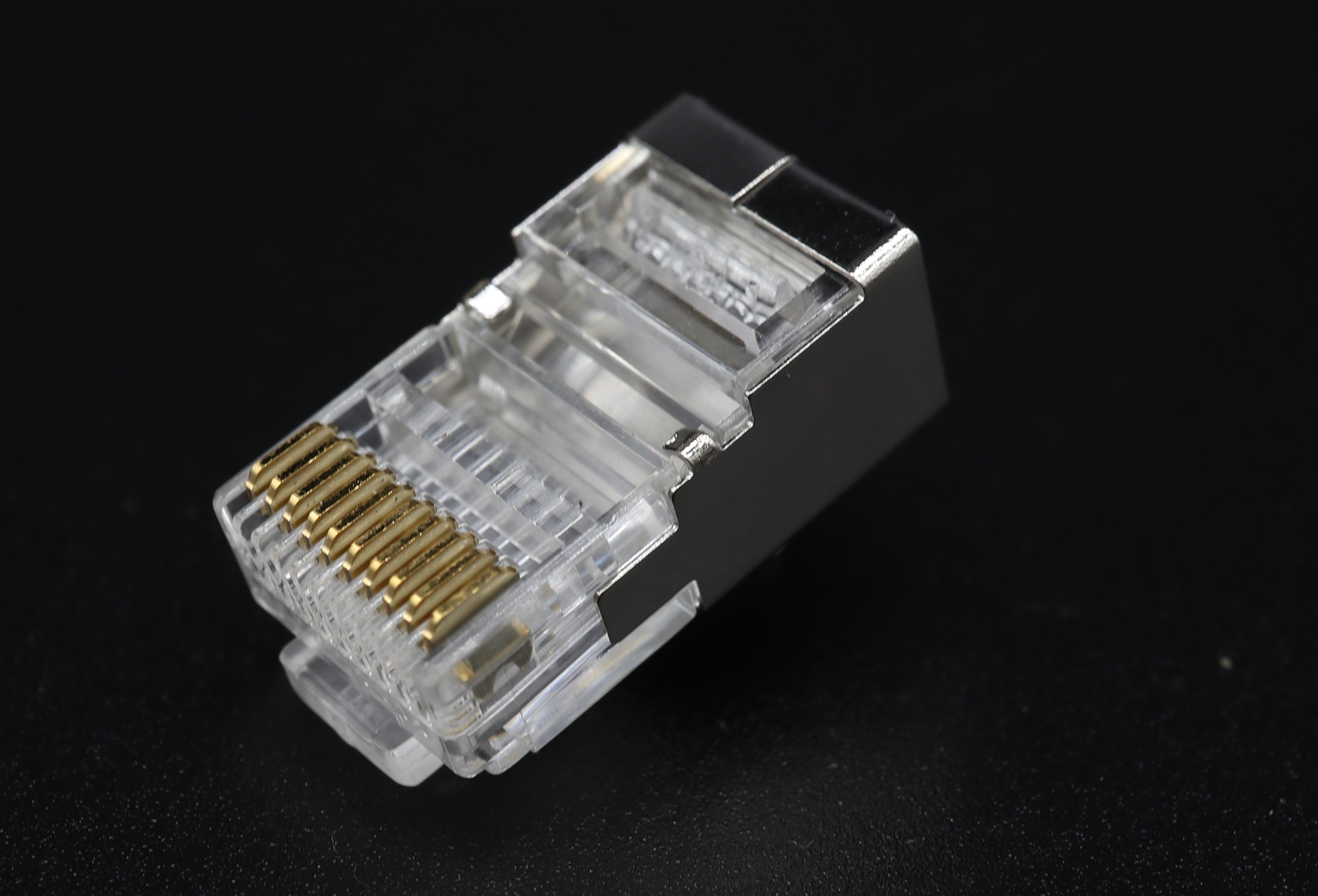 P10-012 - 10P10C-R STP-Half Shielded RJ48 Modular Plug - Plug Master Industrial Co., Ltd.