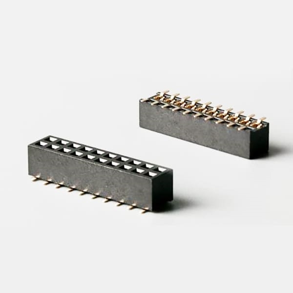 F04 - Female Header Dual Row Vertical SMT TYPE ( H=2.20mm ) - Unicorn Electronics Components Co., Ltd.