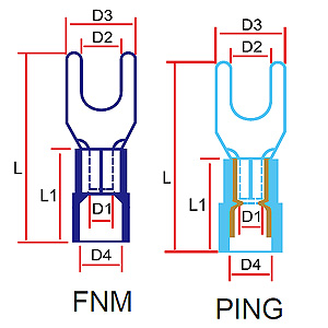  - Spade terminals