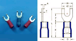 811037  - Flanged Spade Terminals-Vinyl Insulated  - YEONG CHWEN INDUSTRIES CO.,LTD.